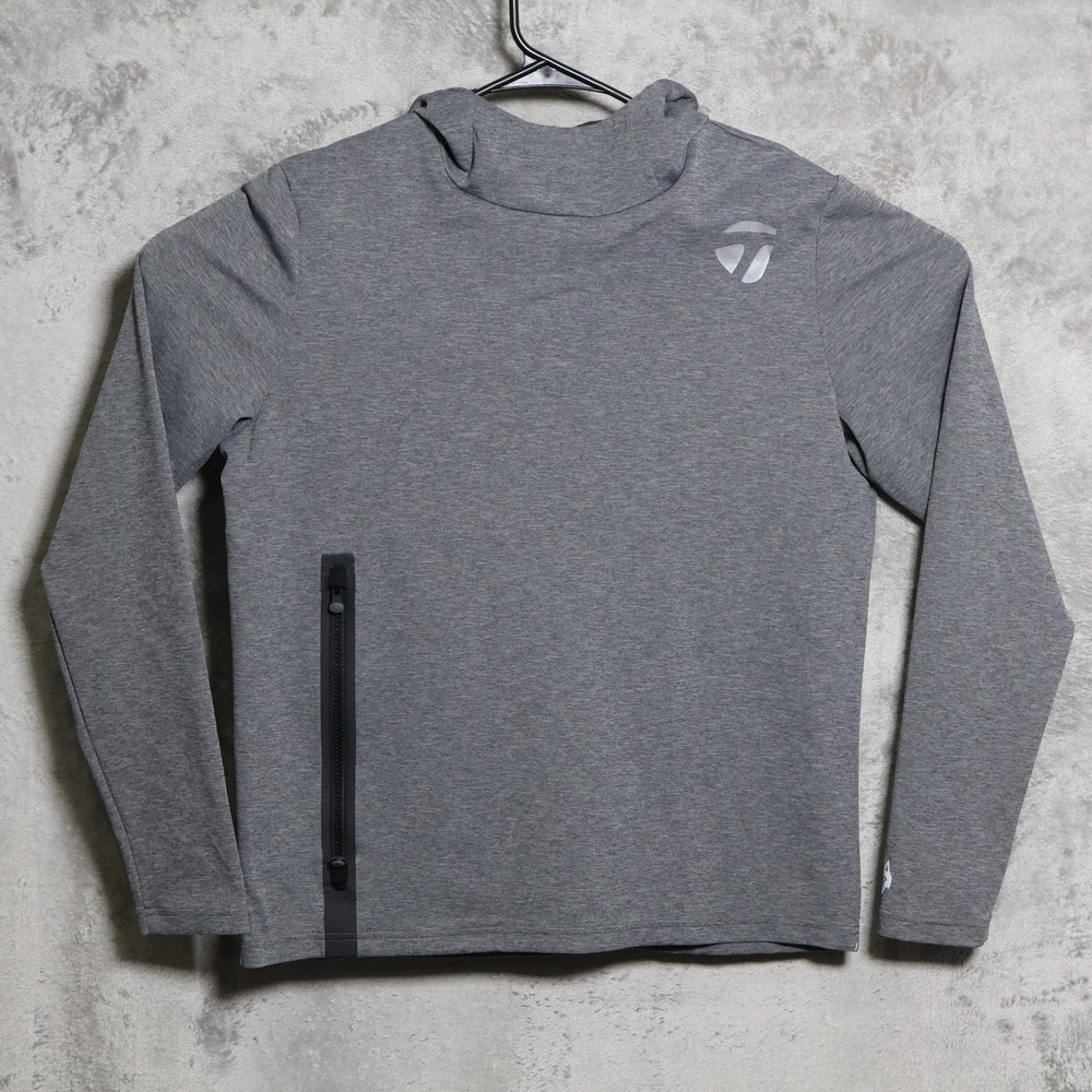 Greyson TaylorMade Hoodie Mens Medium Gray Long Sleeve Pullover Golf Athletic